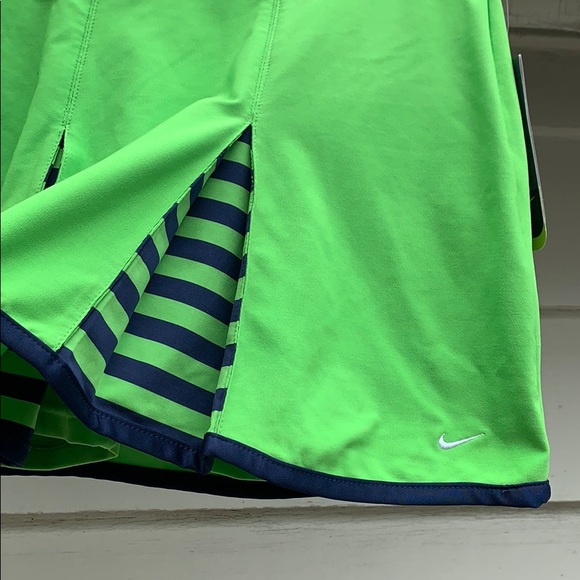 Neon Green Nike Dri-Fit Athletic Skort - Picture 3 of 5